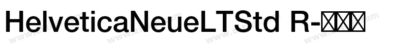 HelveticaNeueLTStd R字体转换